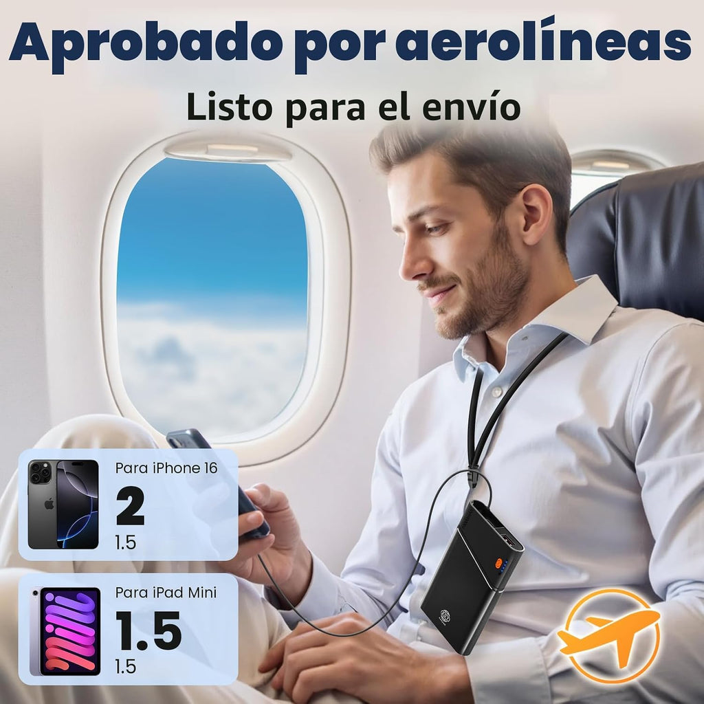 Aaoyun Cargador portátil Power Bank, 10000mAh 22.5W PD carga rápida...