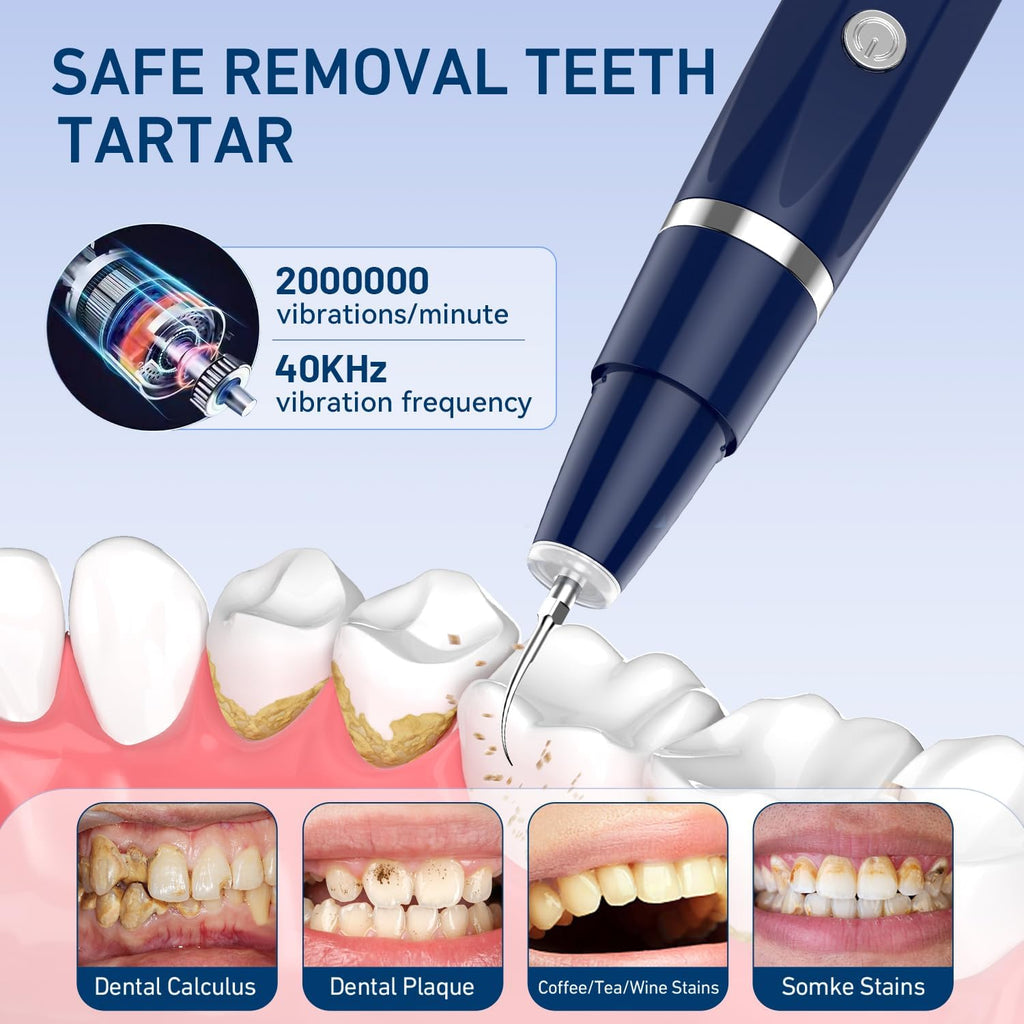 Eliminador de placa\/sarro para dientes, kit de limpieza dental de...