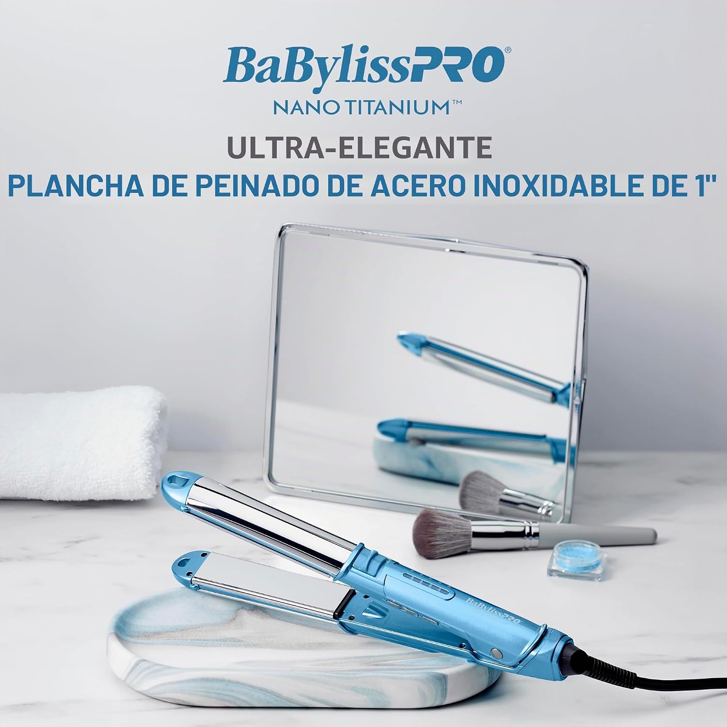 BaBylissPRO Plancha de Peinado de Acero Inoxidable Ultra-Elegante d...