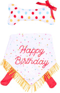 ZippyPaws Bandana y hueso de regalo de cumpleaños para perros, lind...