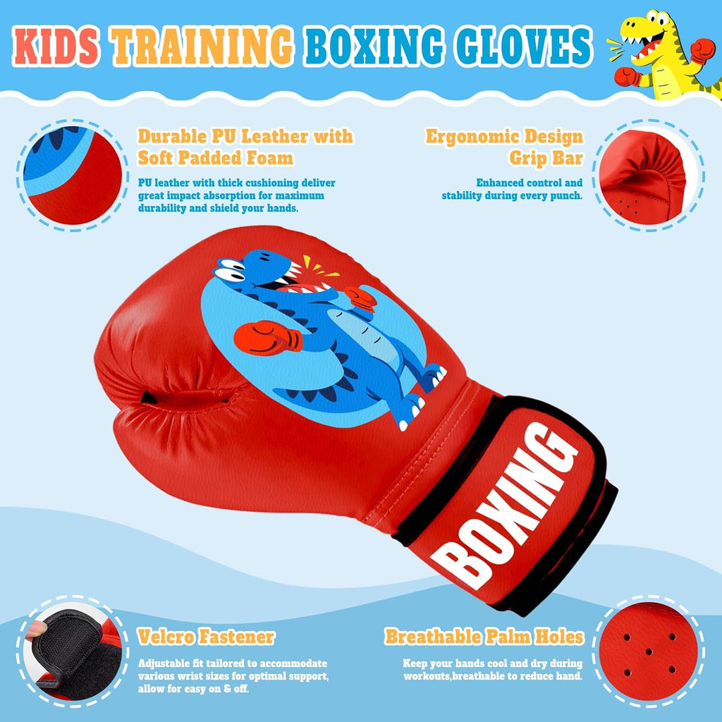 Guantes de boxeo para niños y niñas, guantes de entrenamiento de bo...