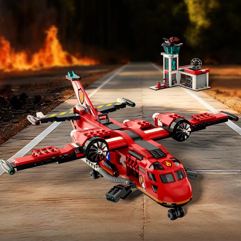 RiceBlock Juegos de Construcción de Avión de Rescate contra Incendi...