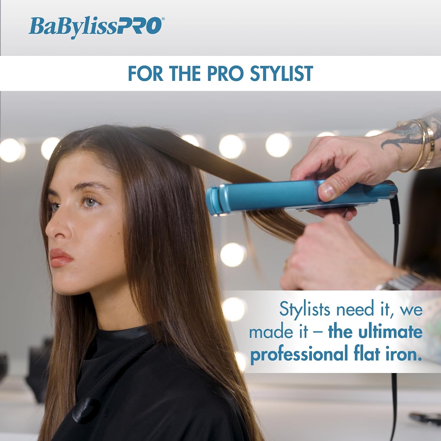 BabylissPRO Nano Titanium Ionic Plancha de pelo, plancha profesiona...