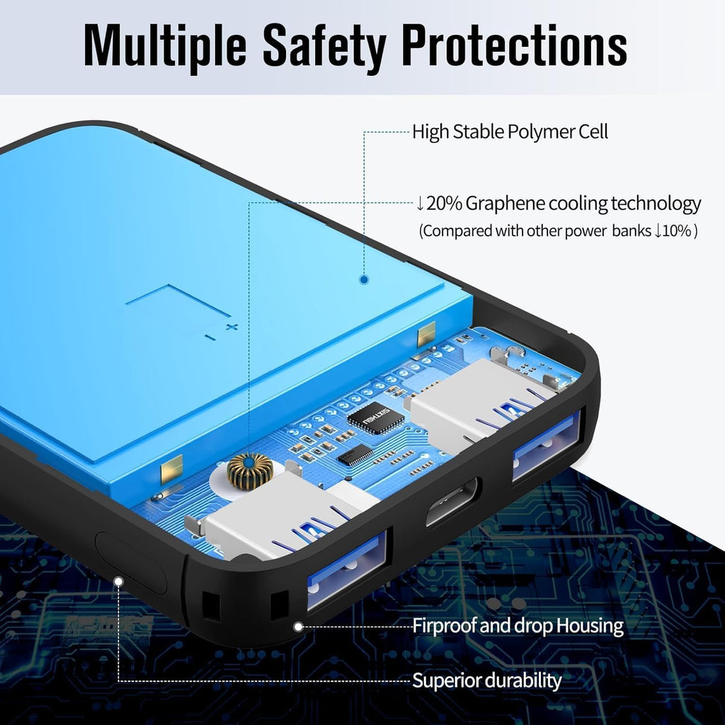 VANYUST S22 Cargador Portátil, Batería Externa de 5000mAh Mini Colo...
