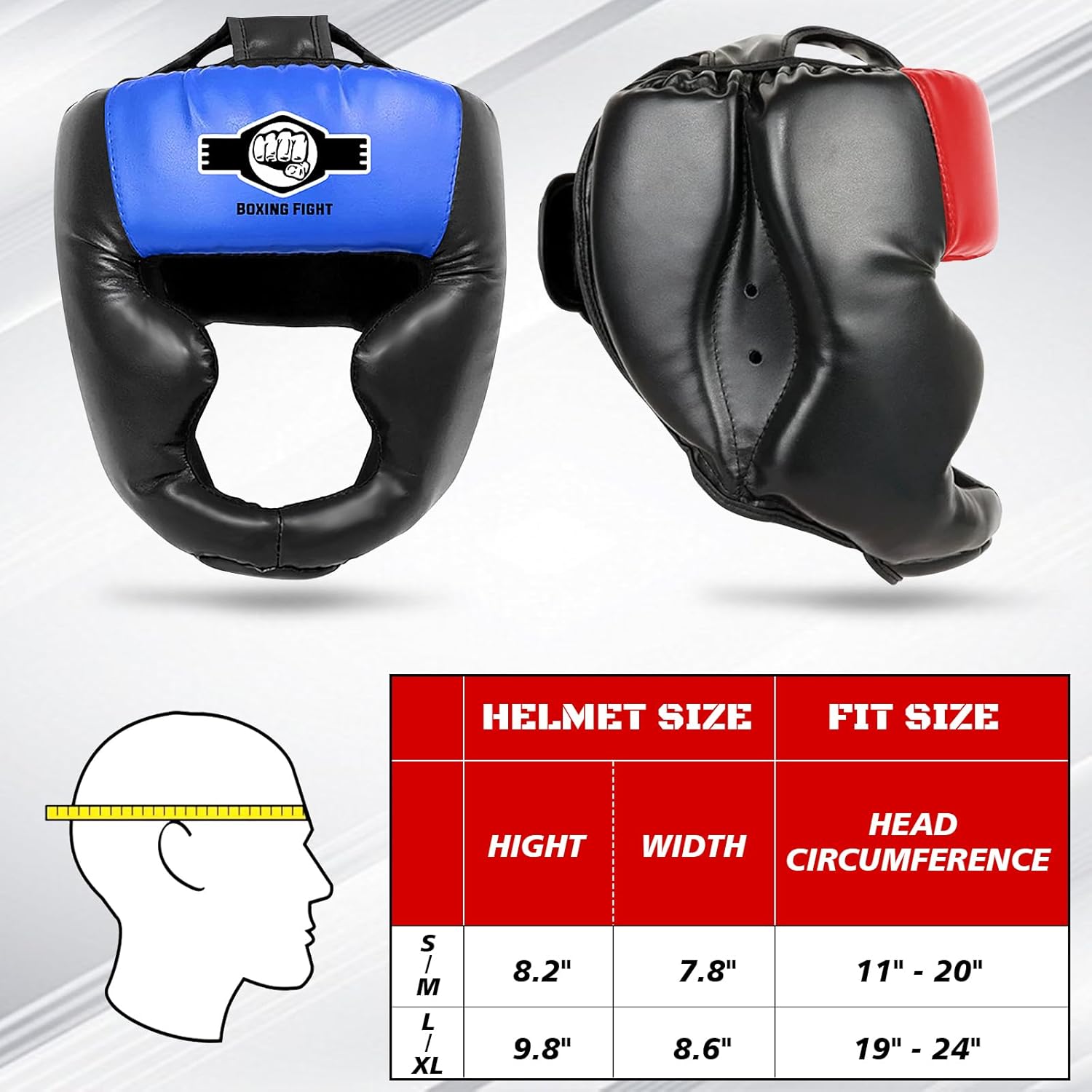 YORWHIN Protector de cabeza de combate con guantes - Casco de segur...