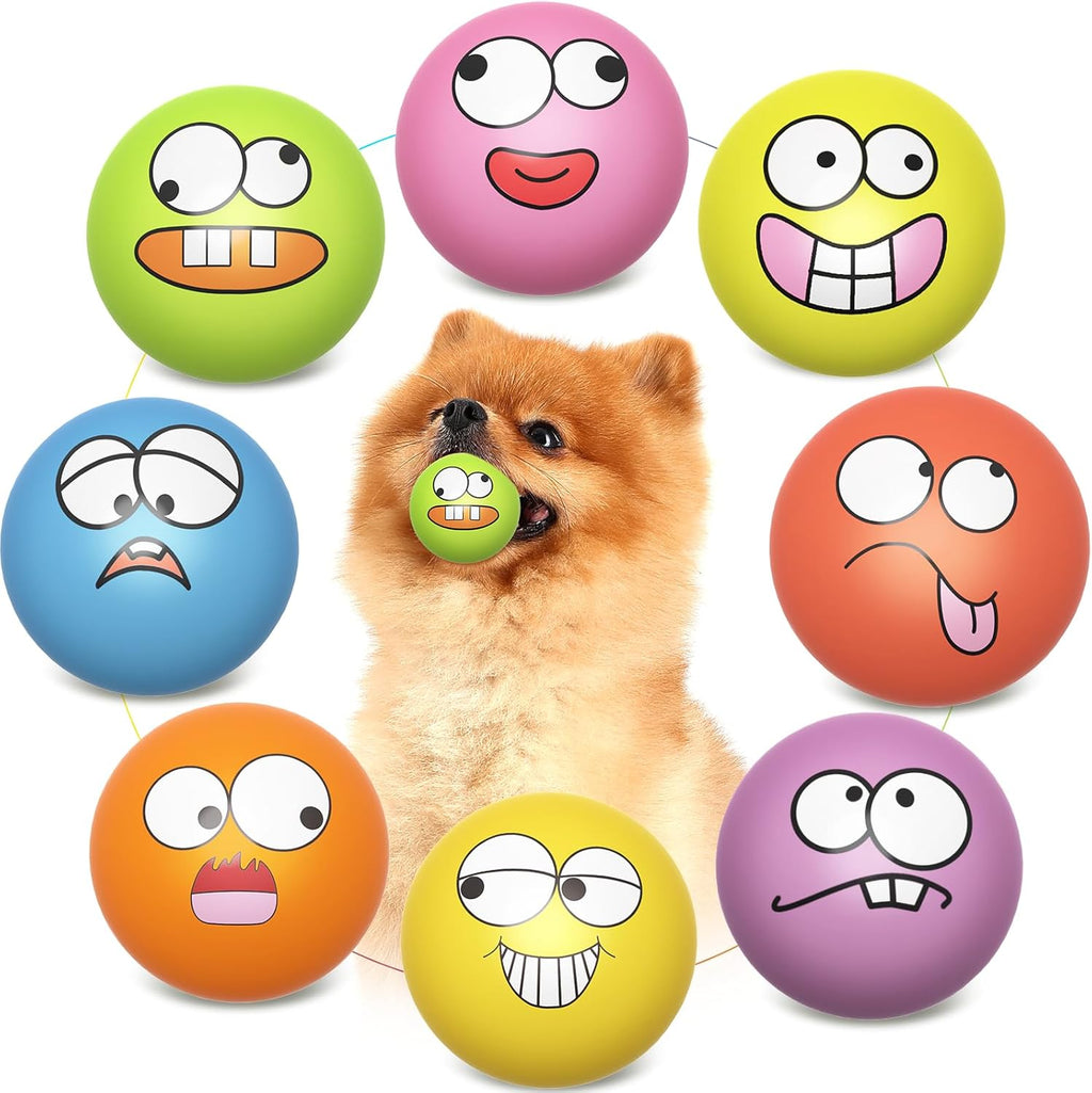 HDSX Juguetes chirriantes para perros, pelotas chirriantes de goma...