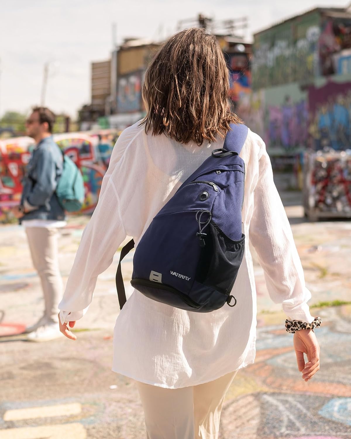 WATERFLY - Mochila con eslinga, bandolera pequeña, mochila al hombr...