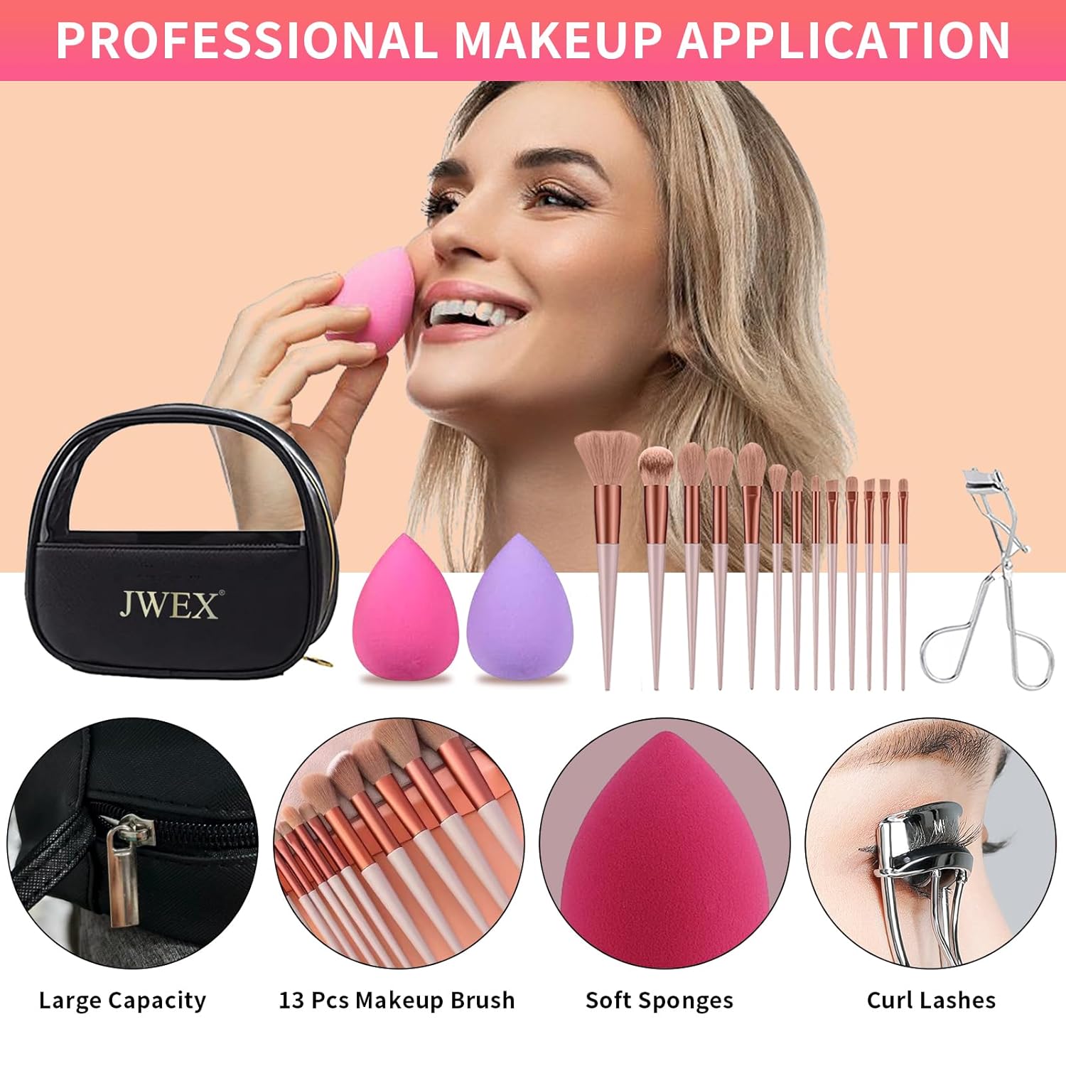 Kit completo de maquillaje de 37 piezas todo en uno para mujeres, j...