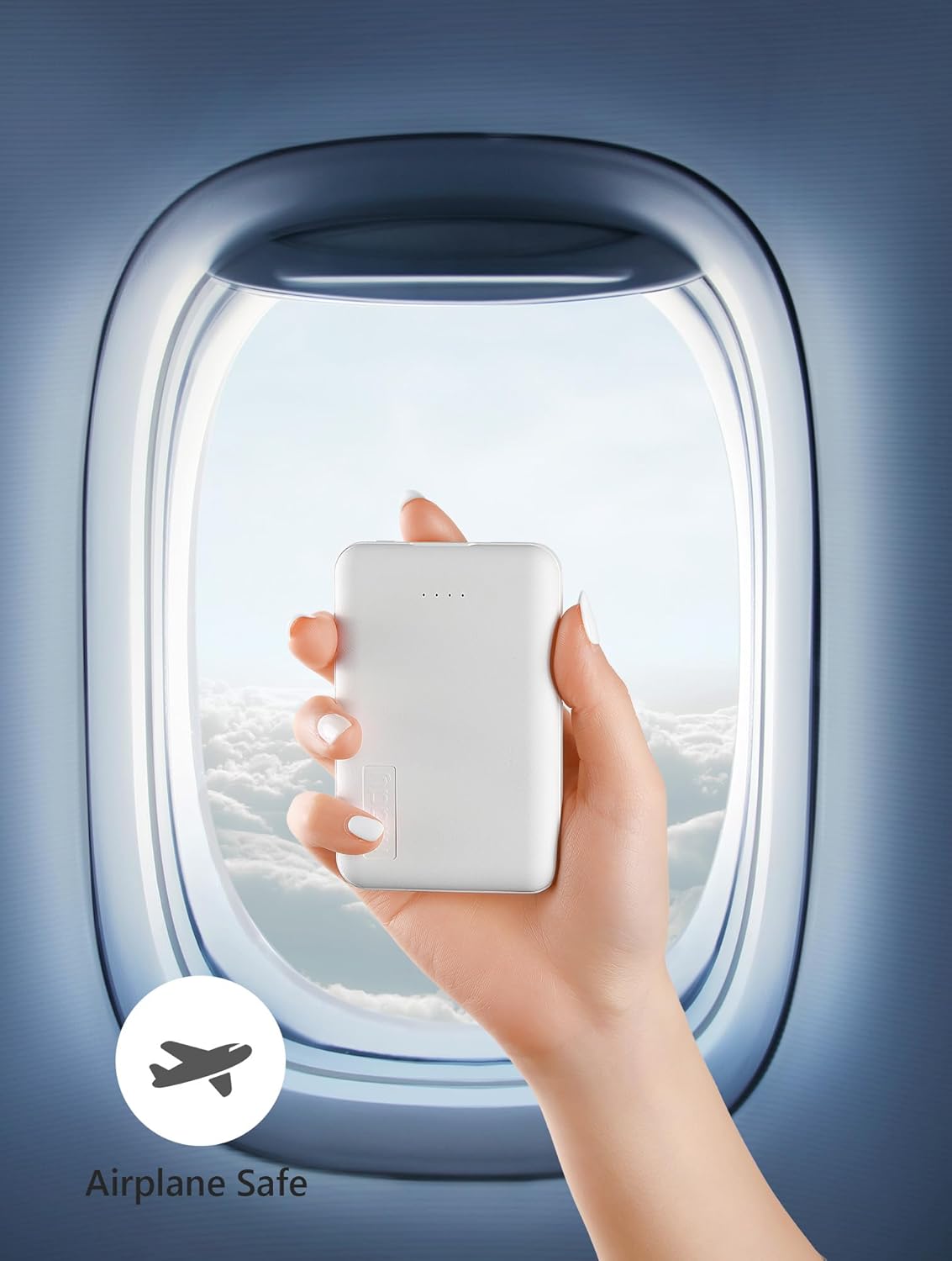 Miady - Paquete de 2 cargadores portátiles pequeños de 5000 mAh, ba...