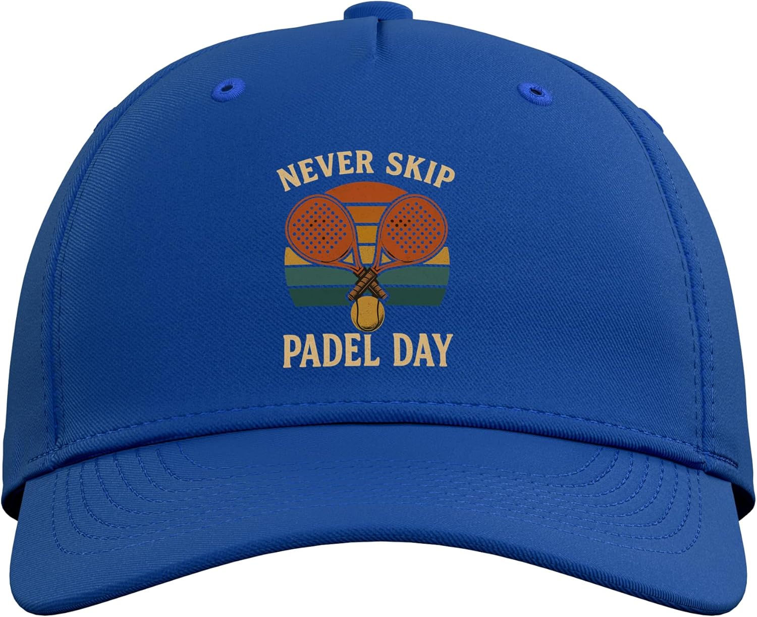 Gorra de béisbol ajustable Never Skip Padel Day Retro Padel Tennis