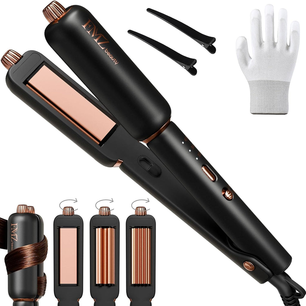 FMZ Plancha plana para el cabello, alisadora de pelo de cerámica de...