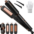 FMZ Plancha plana para el cabello, alisadora de pelo de cerámica de...