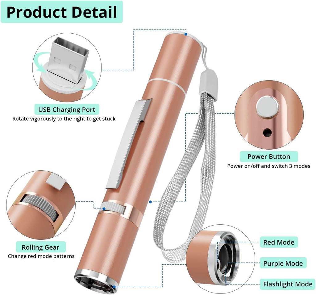 TBTeek Juguetes para gatos, con funda de metal, 2 piezas, recargabl...