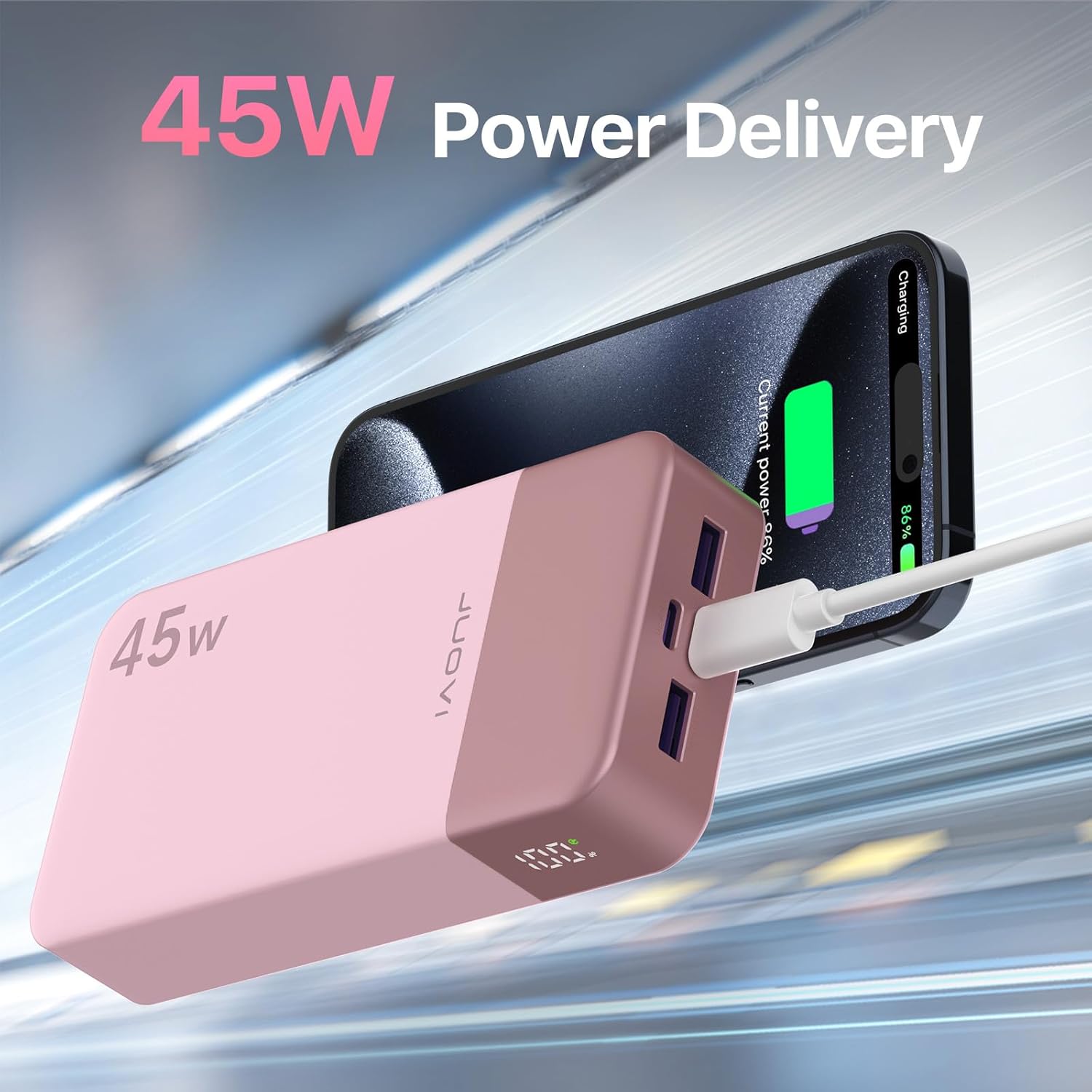JUOVI J2621 Banco de Energía Cargador Portátil, Paquete de Batería...