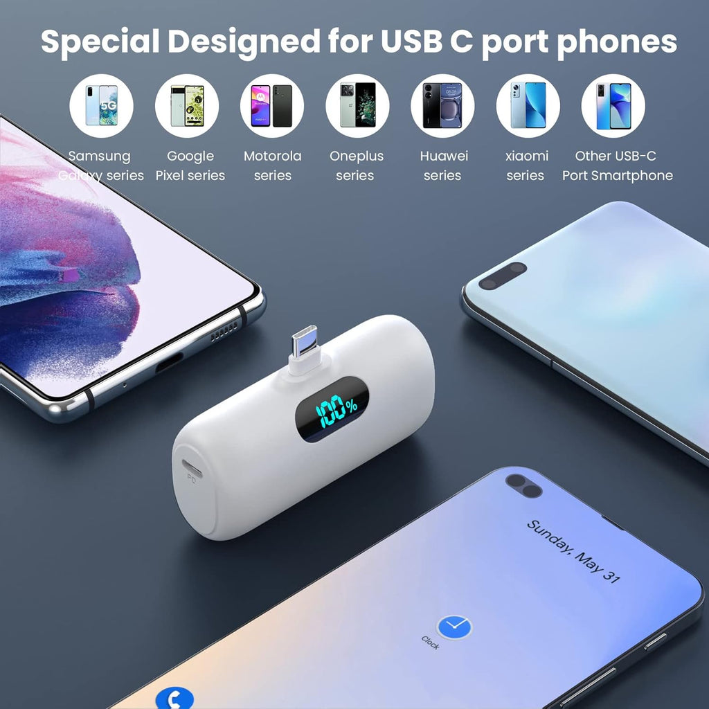 [Paquete de 2] Cargador portátil para iPhone 17\/16\/15, Mini Power...