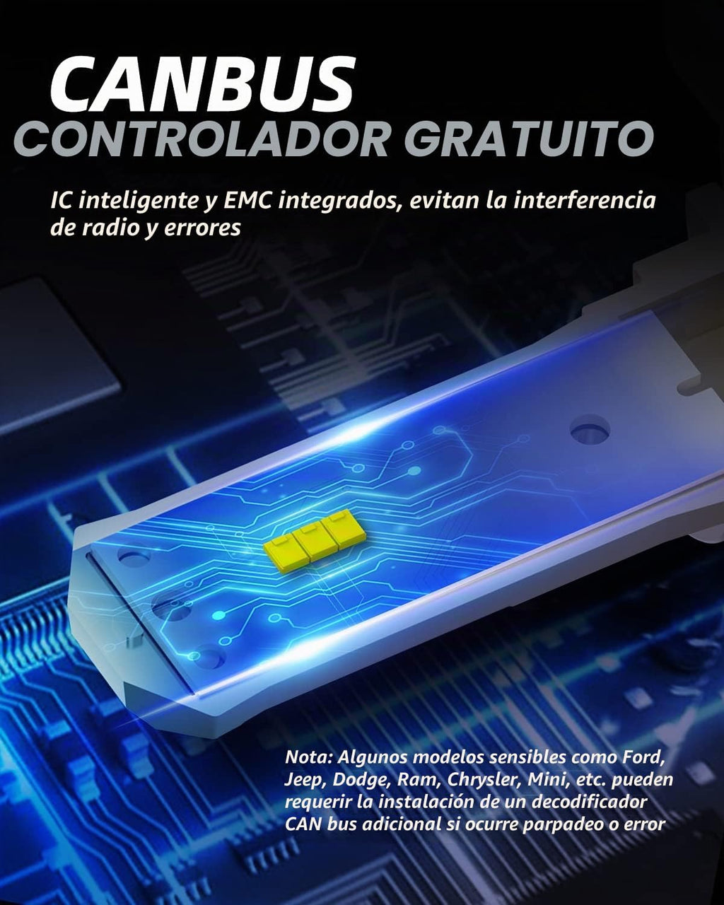 AUTOONE - Bombillas LED H11\/H9, tamaño OEM, ajuste directo, 80000...
