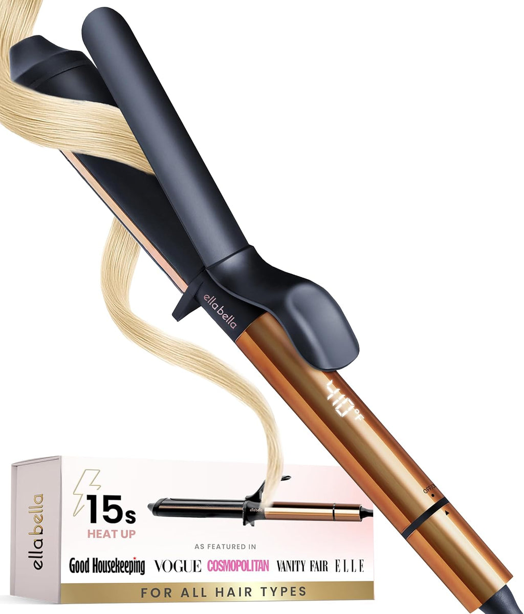 ELLA BELLA® Rizador de pelo de 1.5" \u2022 Rizador de pelo prof...