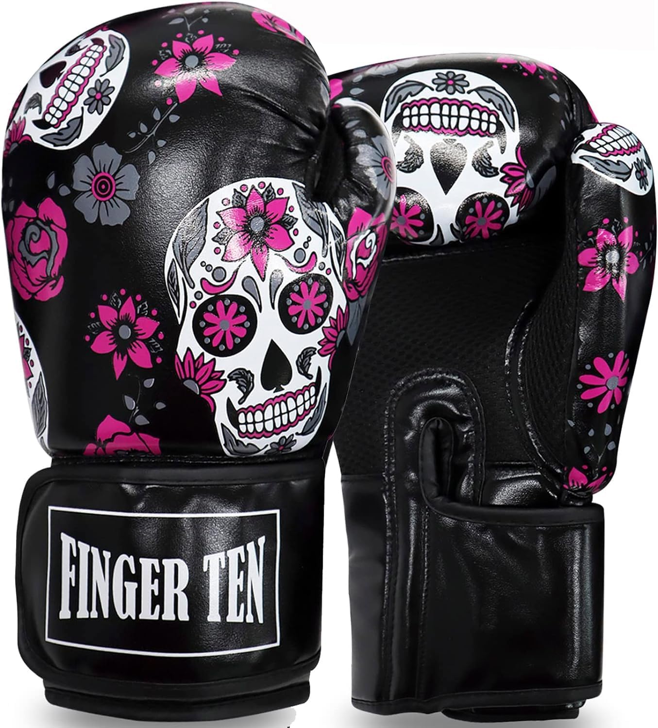 FINGER TEN Guantes de boxeo para mujeres, para entrenamiento de box...