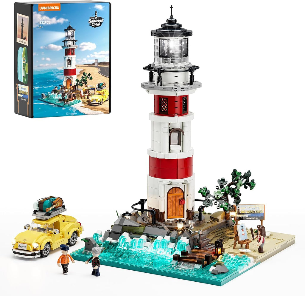 Juego de ladrillos de construcción Lumibricks Faro de la Ciudad al...
