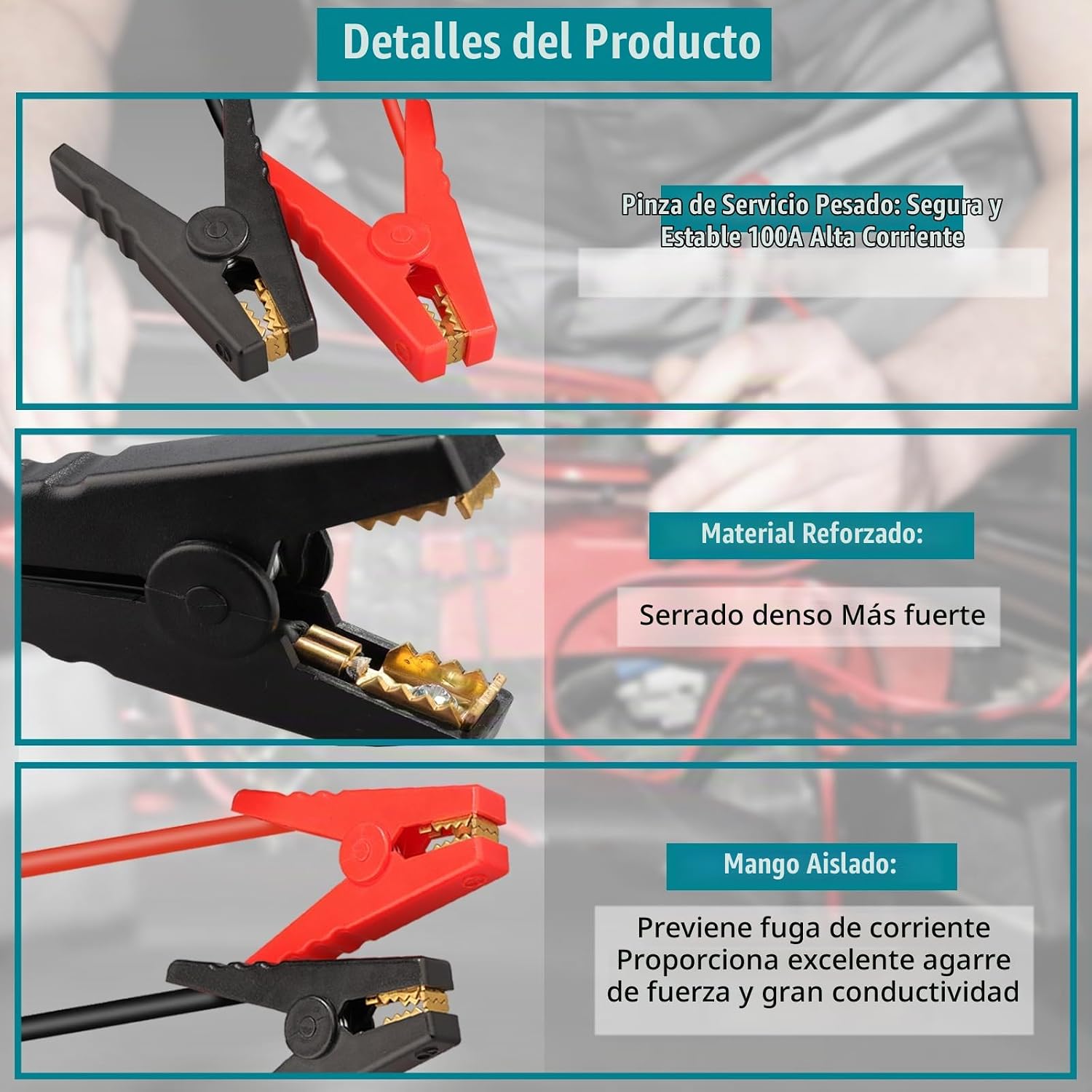 Adaptador de Arrancador Auxiliar para Batería de Iones de Litio de...
