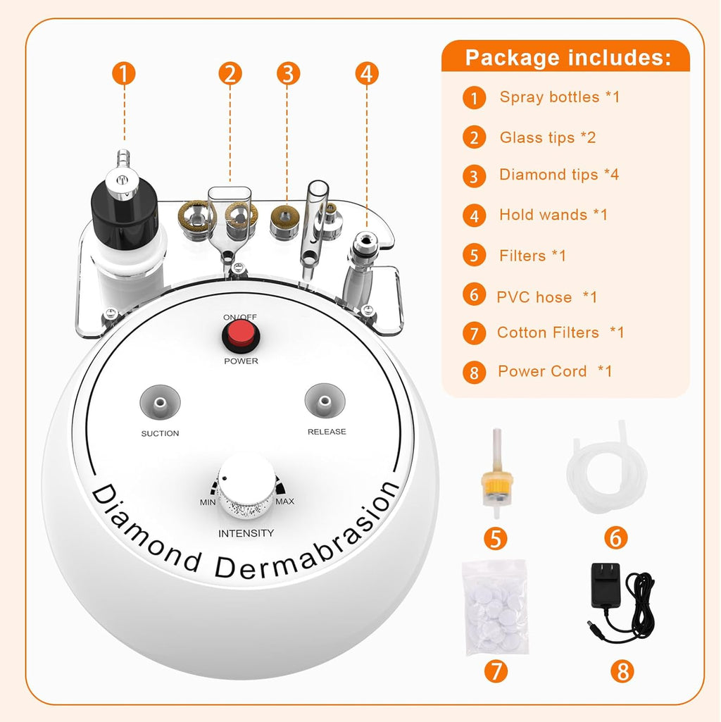Máquina de microdermoabrasión de diamante, máquina facial de dermoa...