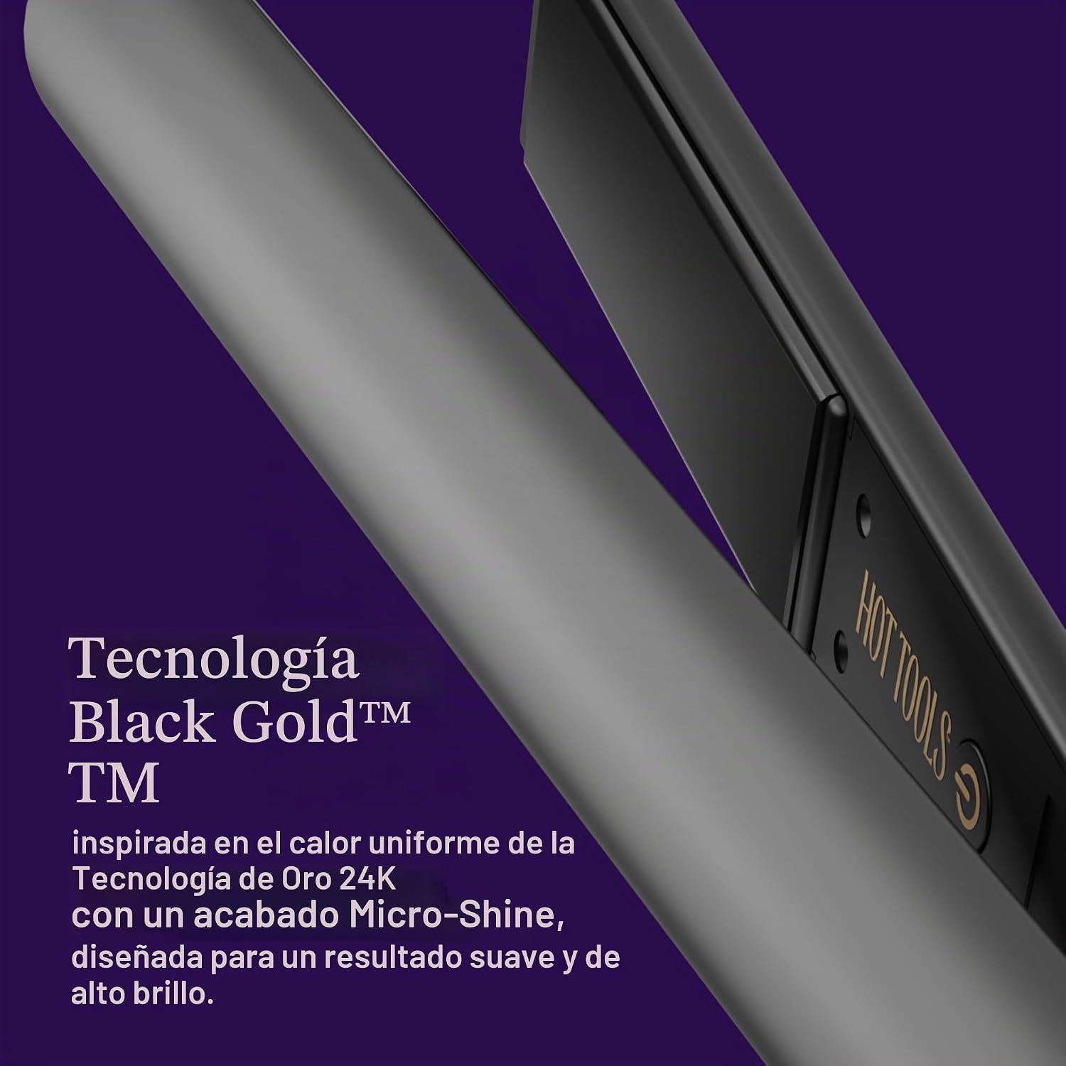 HOT TOOLS Pro Artist - Plancha plana iónica dorado negro de 1 pulga...