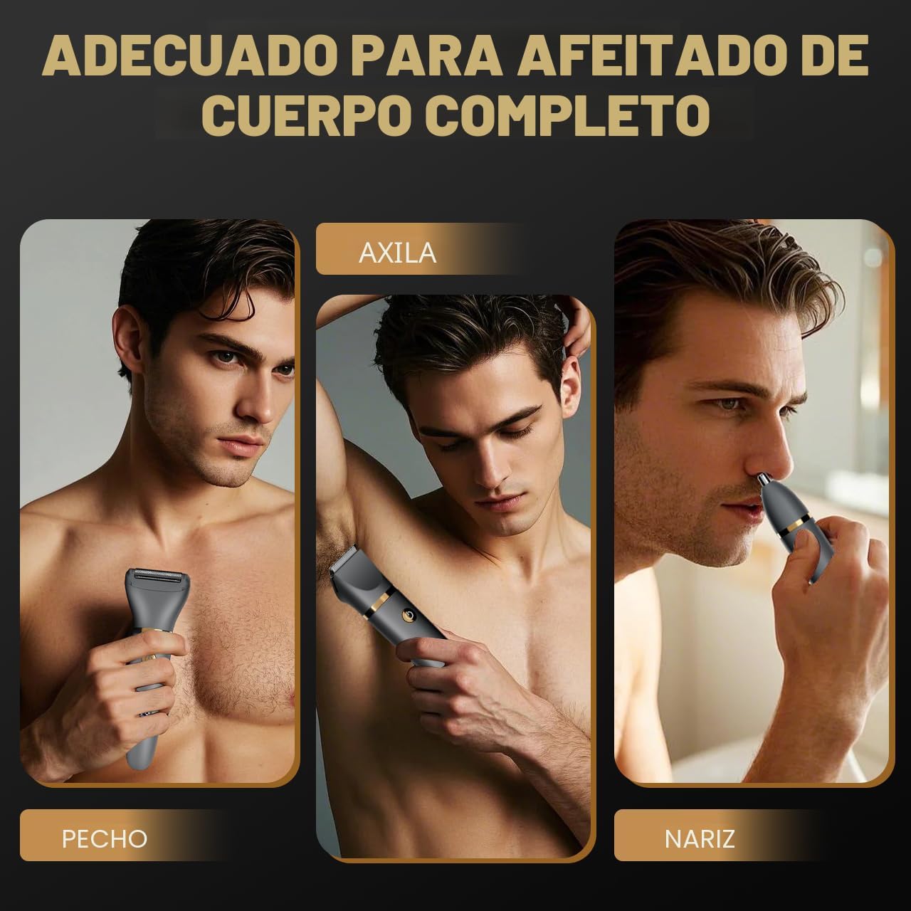 Zivelier Afeitadora de bolas para hombres, recortadora de vello cor...