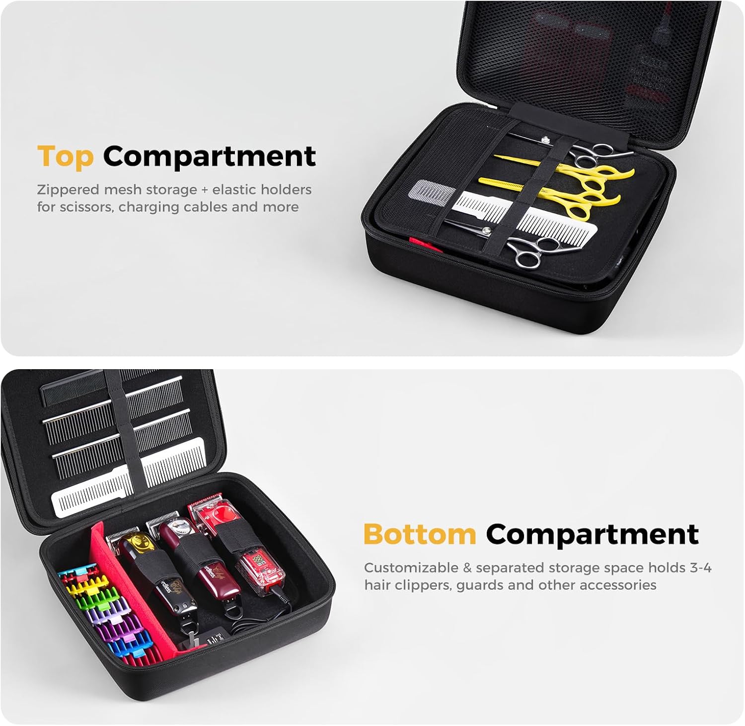 ProCase Estuche organizador de herramientas de peluquero grande par...