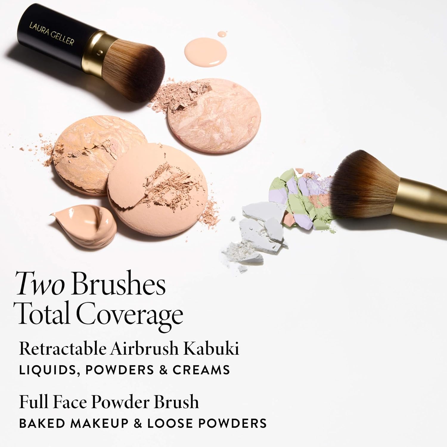 LAURA GELLER NEW YORK Blending Beauties - Juego de 2 brochas para m...