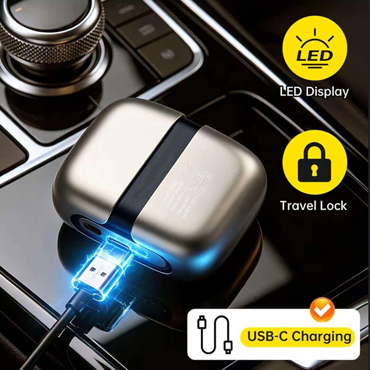 Mini afeitadora eléctrica, maquinilla de afeitar portátil para homb...