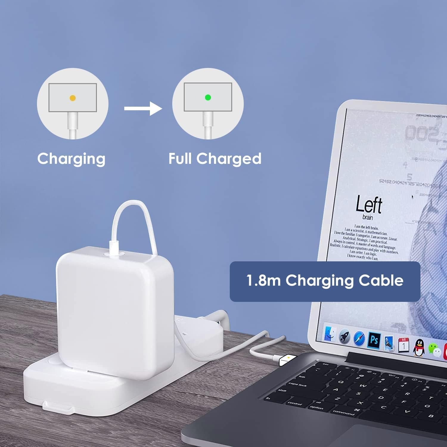 Cargador para Mac Book Air, 45 W Adaptador de corriente Magnético M...