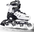 Kuxuan skates Patines en línea ajustables para niños, jóvenes y adu...