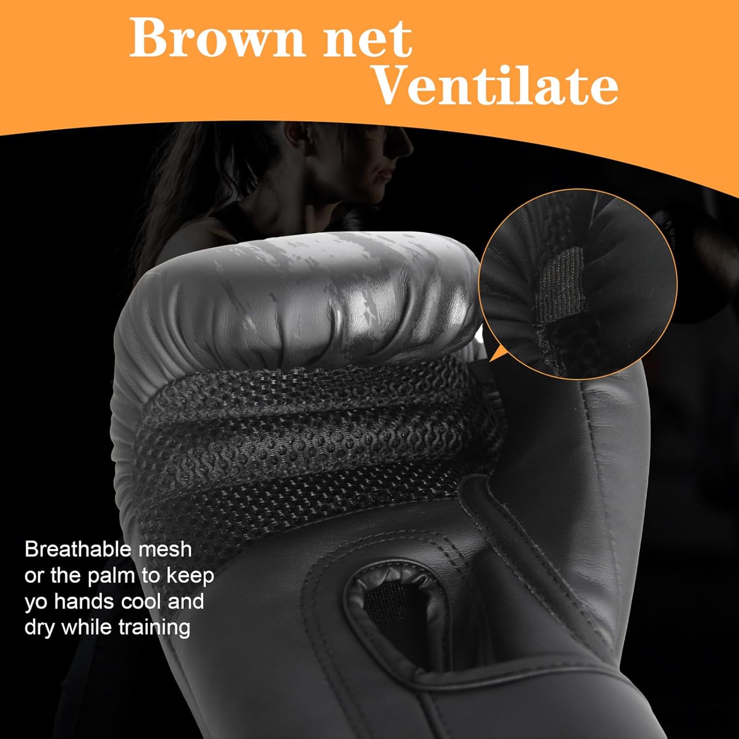 EVAGWY Guantes de boxeo para hombres y mujeres, para entrenamiento...