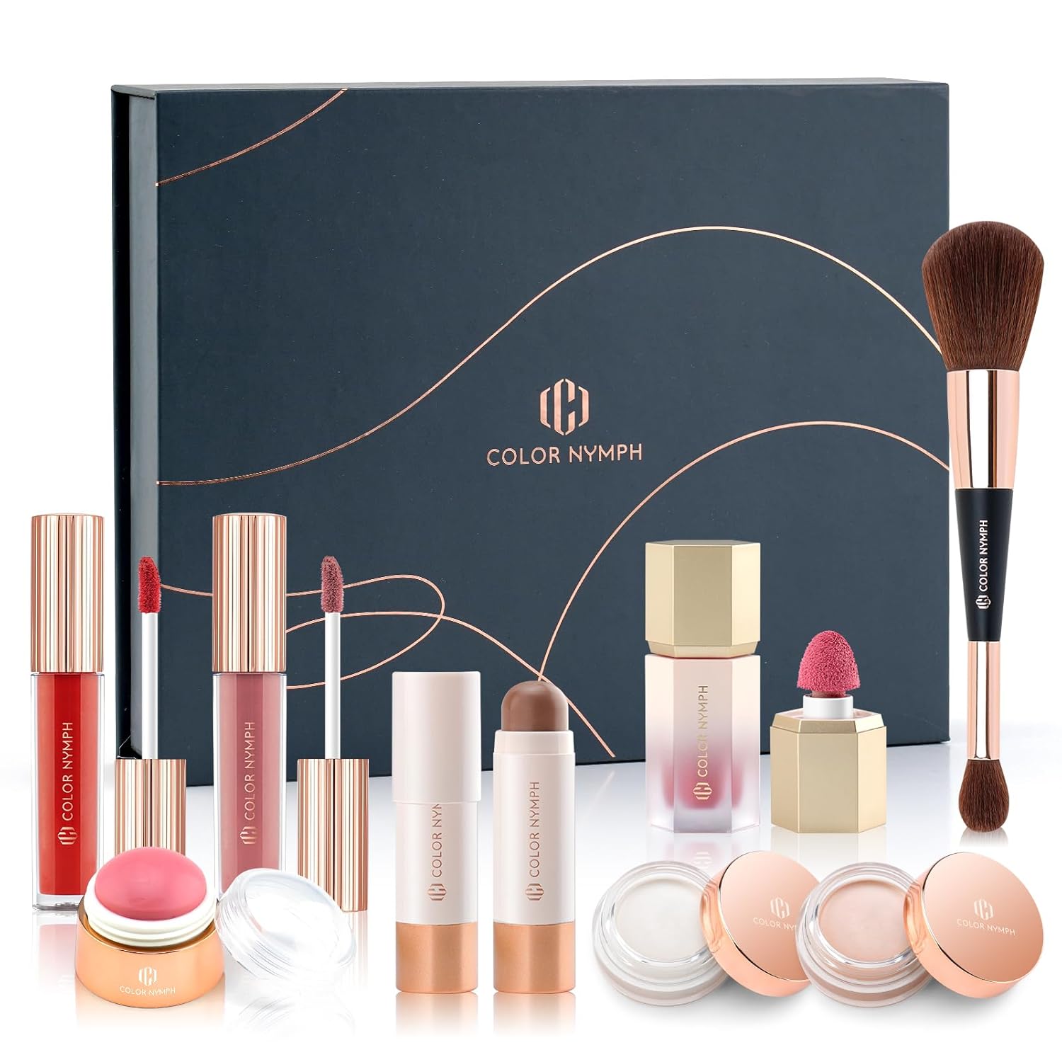 Color Nymph Kits de maquillaje facial, juegos de regalo de maquilla...
