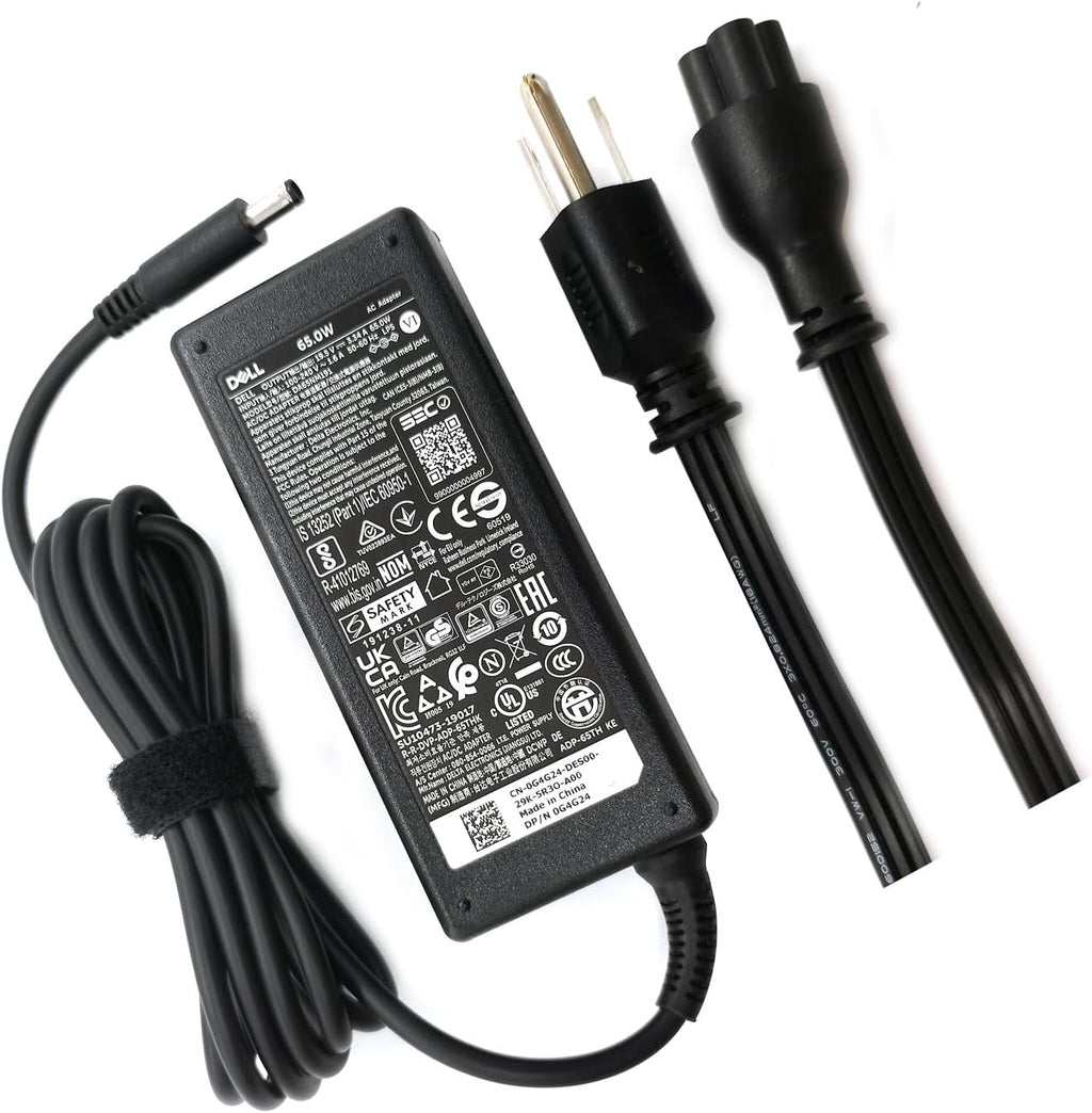 Dell Cargador portátil de 65W con punta de 4.5mm, Adaptador AC para...