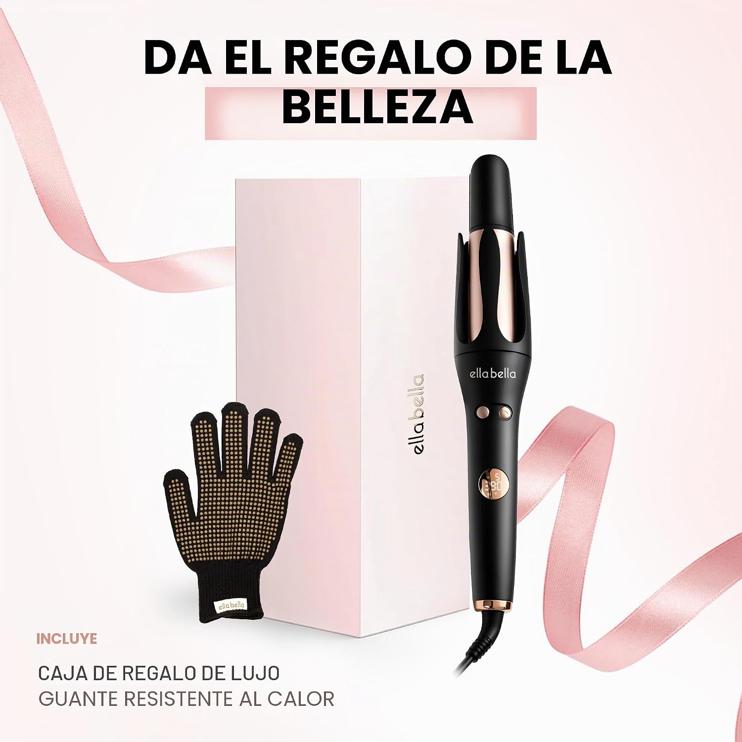 ELLA BELLA® Rizador giratorio automático, rizador automático para c...