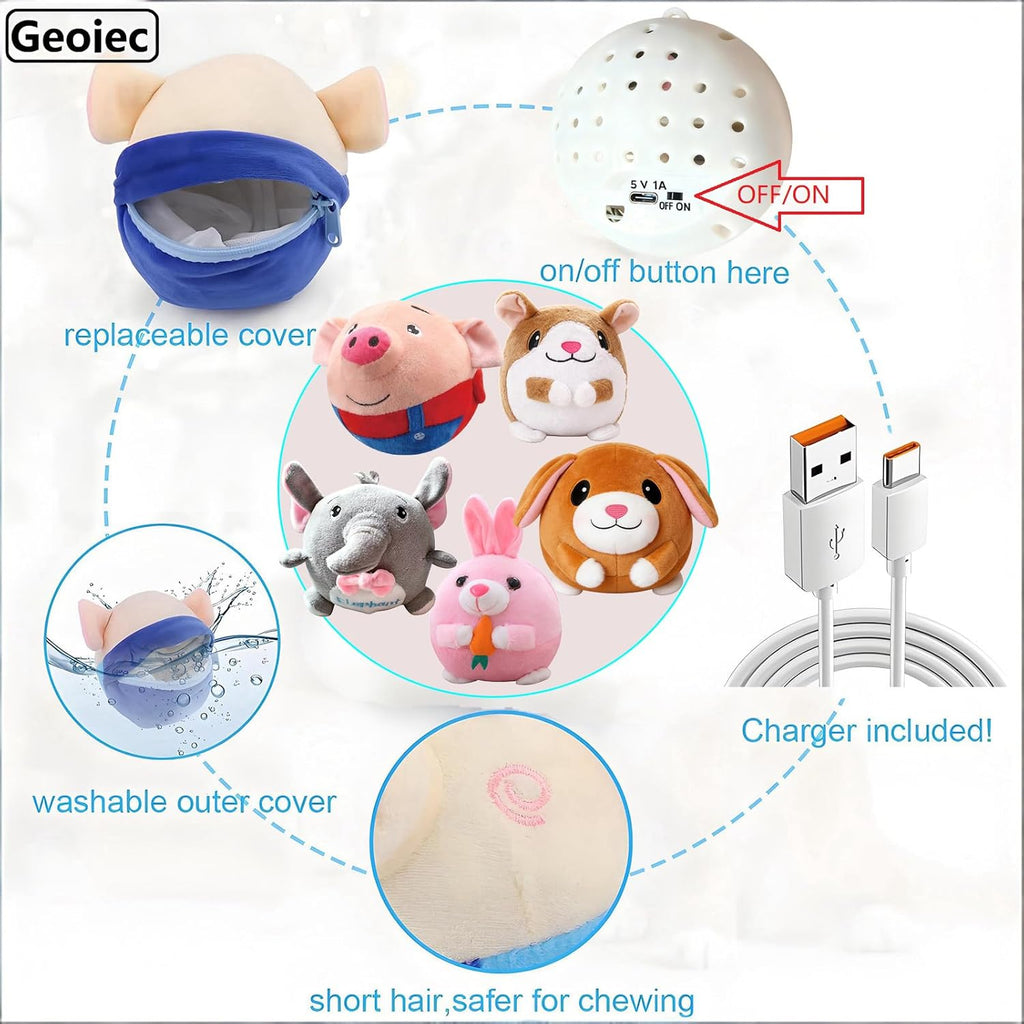 Juguetes interactivos para perros, juguete de peluche activo para m...