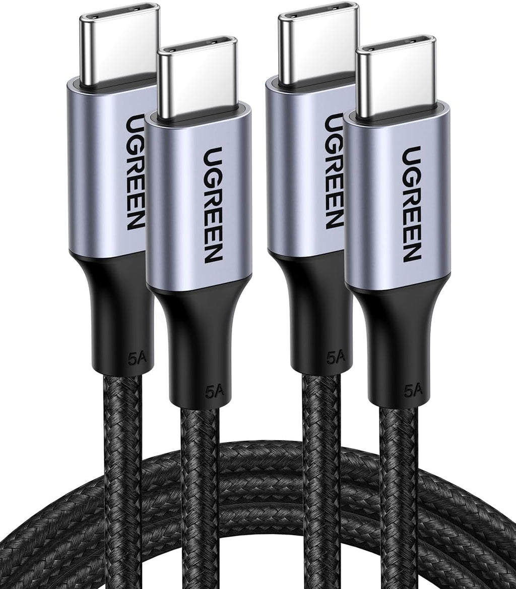 UGREEN Cable USB C a USB C, paquete de 2 cables de carga USB C de 1...