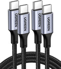 UGREEN Cable USB C a USB C, paquete de 2 cables de carga USB C de 1...