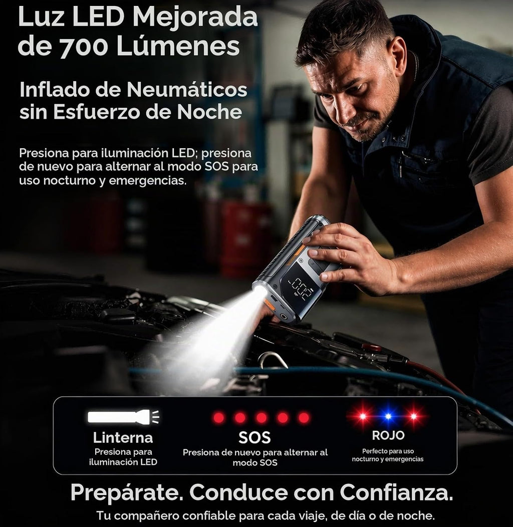 [2026NEW] Arrancador de batería portátil para automóvil de pico 500...