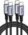 UGREEN Cable USB C a USB C, paquete de 2 cables de carga USB C de 1...