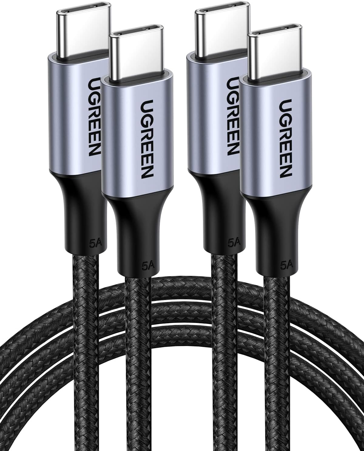 UGREEN Cable USB C a USB C, paquete de 2 cables de carga USB C de 1...