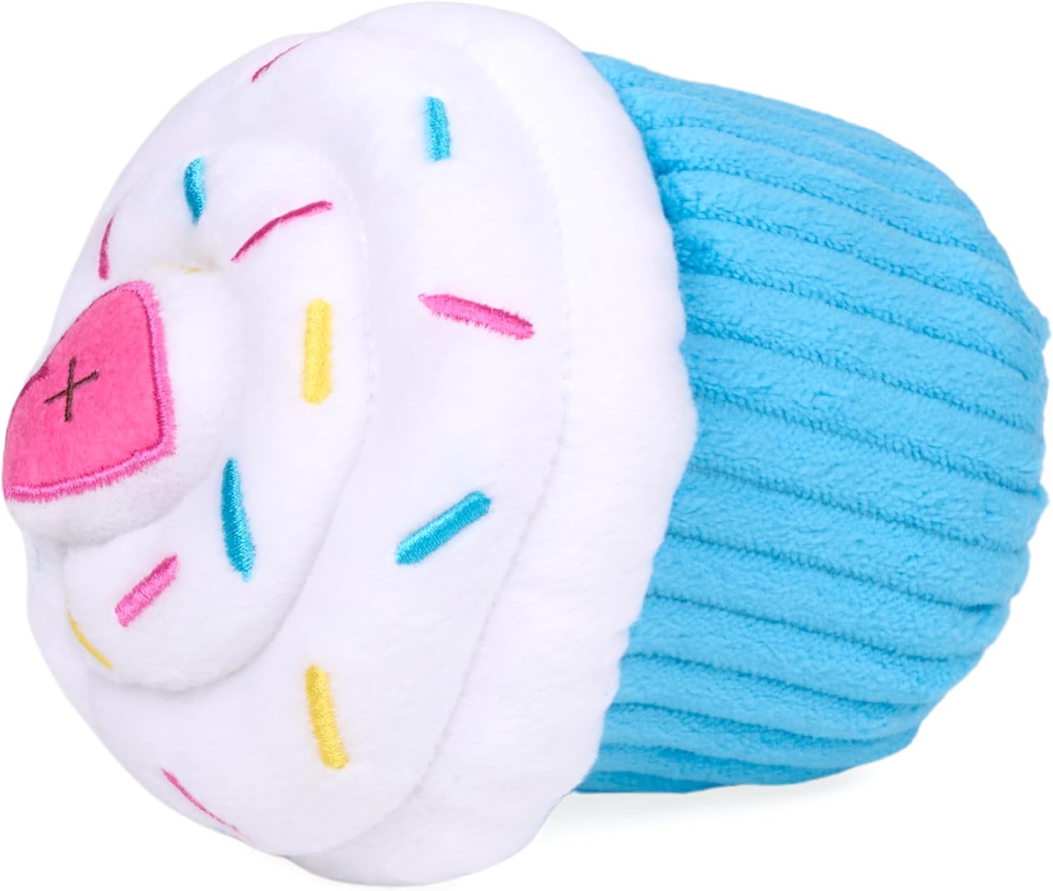 ZippyPaws Cupcake de cumpleaños - Juguetes chirriantes para mantene...