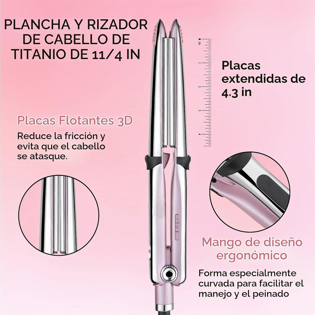 Rozamor Professional - Plancha plana de titanio de 1.25 pulgadas |...