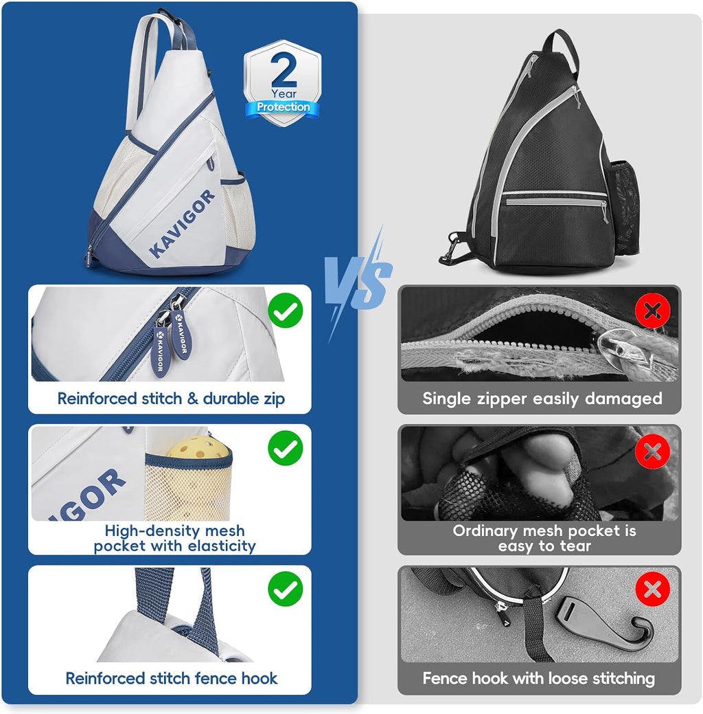 KAVIGOR Bolsa de pickleball 2025, mochila ultraligera convertible c...
