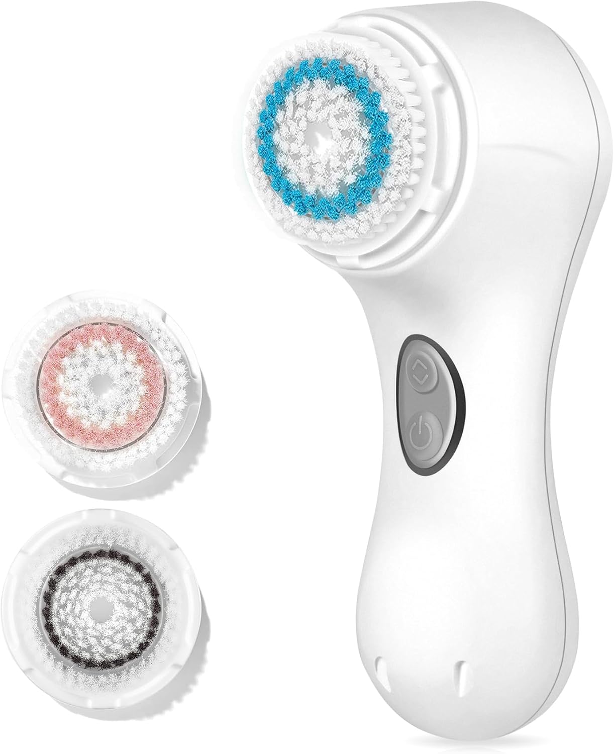 Microtree Cepillo eléctrico de limpieza facial, cepillo facial vibr...