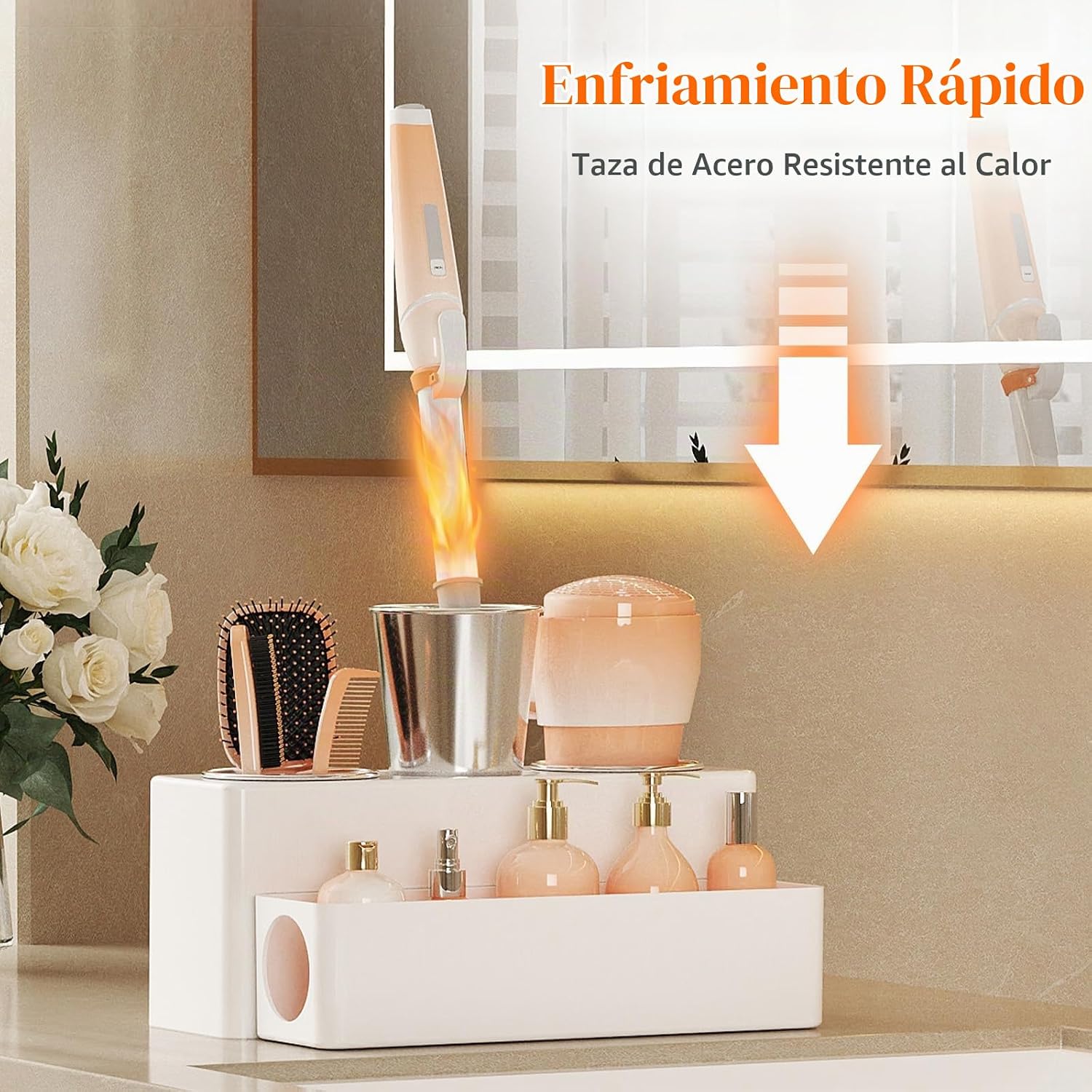 Lifewit Organizador de Herramientas para el Cabello, Soporte Extraí...