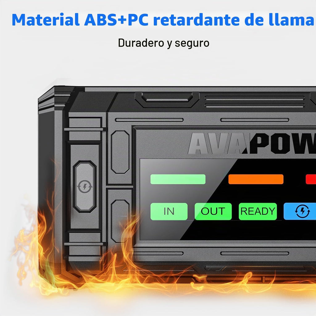 AVAPOW TJ18 5000A Batería Arrancador Portátil con Pantalla HD de 4&...