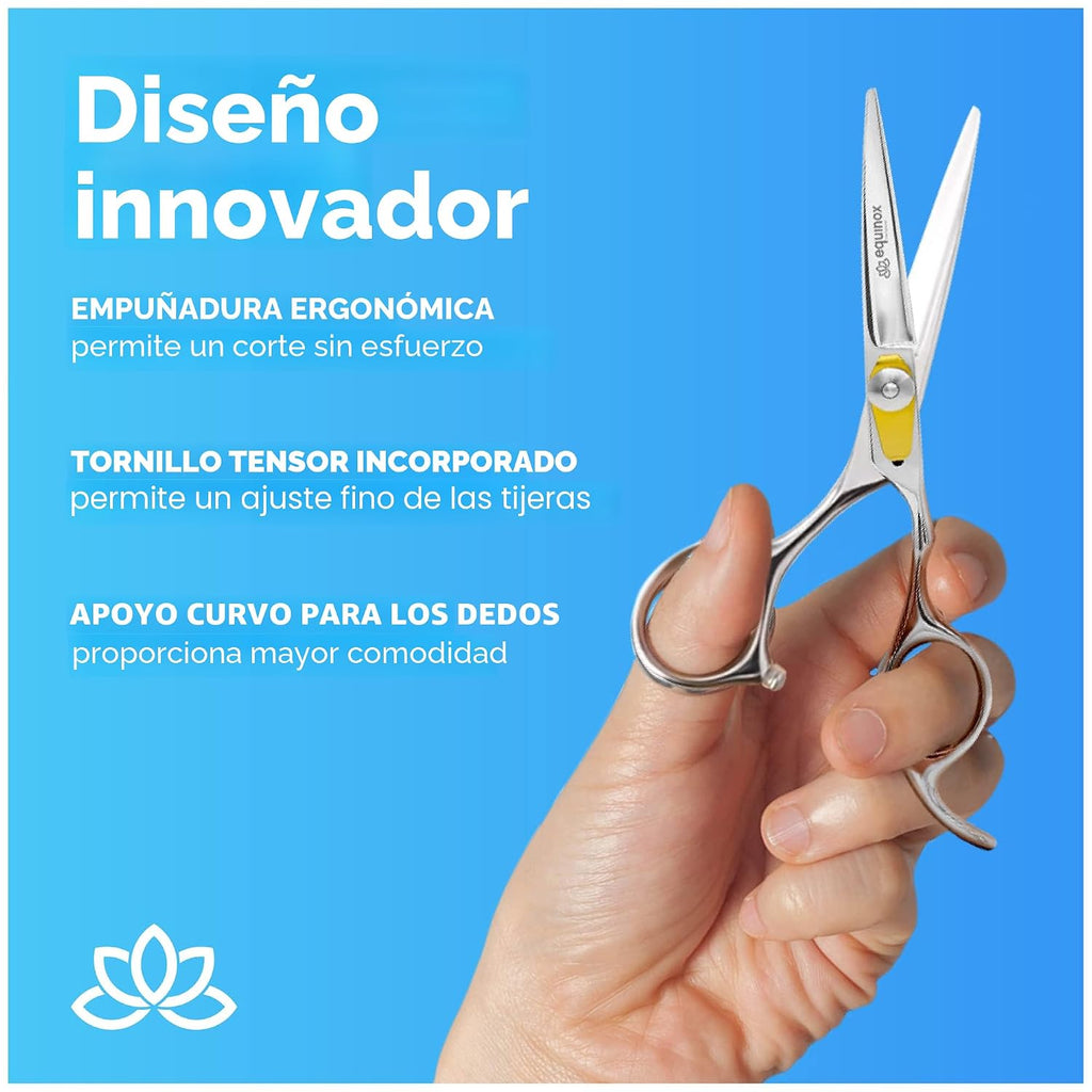 Equinox - Tijeras profesionales para cortar el cabello, longitud to...