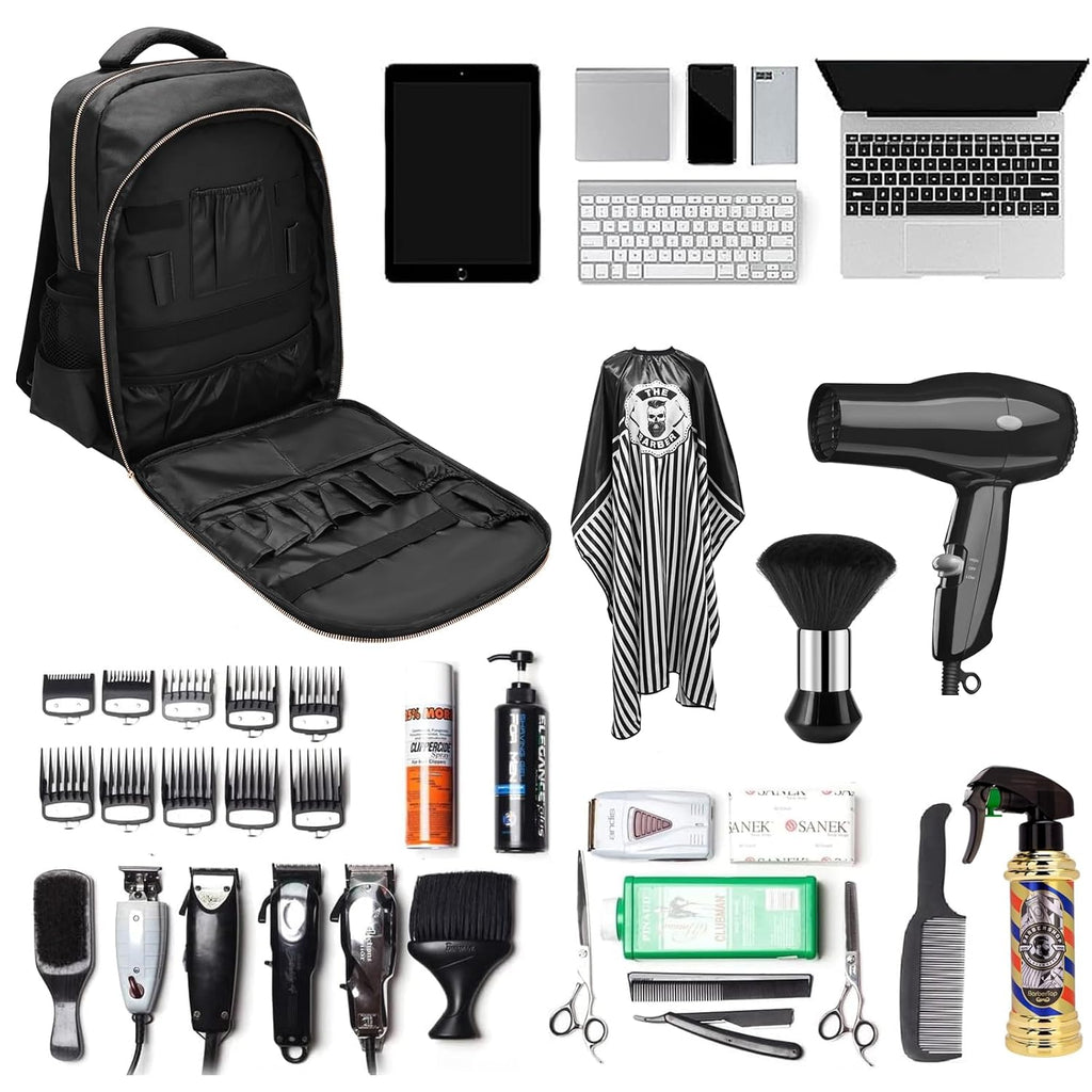 Barber Supplies - Mochila para peluquería, con capa de peluquería y...